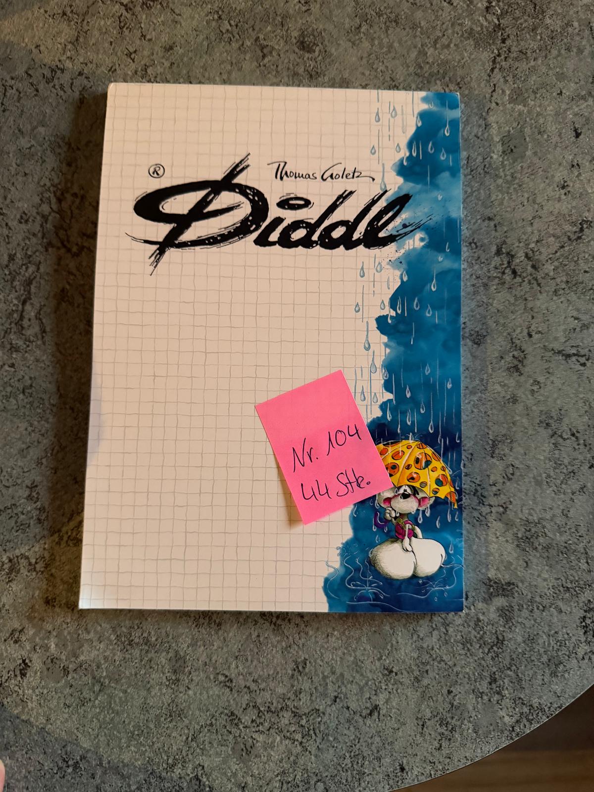 Diddl Block A5 Nr. 104 „Käseschirm“ – Vorderseite