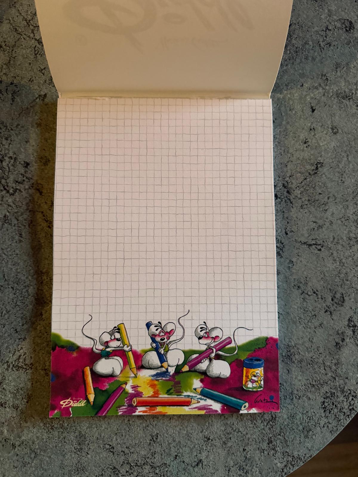 Diddl Block Nr. 105 „Buntstiftkritzler“