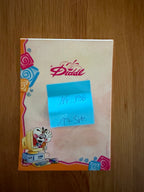 Diddl Block A6 Nr. 196 – Vorderseite mit Diddl am Computer